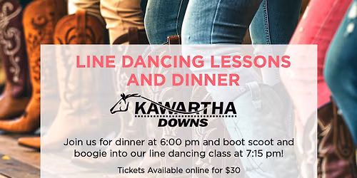 Line Dance Lessons and Dinner