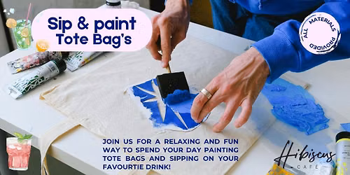 Sip and Paint Tote Bag