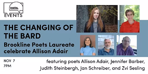The Changing of the Bard: Brookline Poets Laureate celebrate Allison Adair