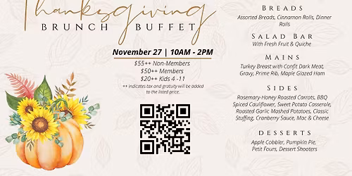 Forty Niner Thanksgiving Day Brunch Buffet