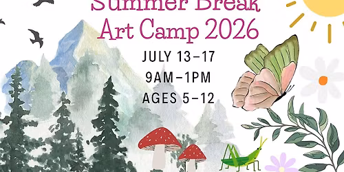 Summer Art Camp  Week of July  13-17