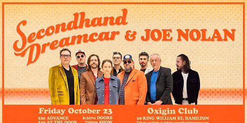 9pc Soul-Blues Collective, SECONDHAND DREAMCAR at Oxigin