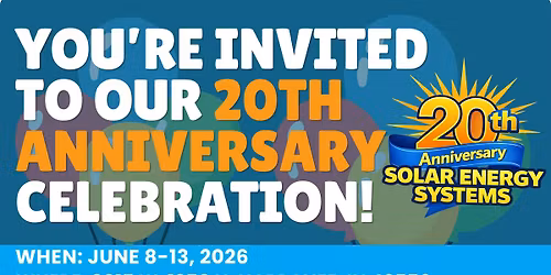 Solar Energy Systems 20th Anniversary Celebration
