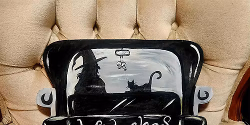 EXCLUSIVE Paint Night! WOOD TRUCK CUT OUT DOOR HANGER for Halloween!