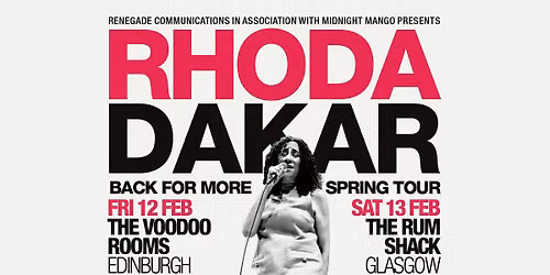 Rhoda Dakar \/ Back for More \/ The Voodoo Rooms \/ 12.02.27