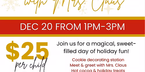 Cookie Decorating with Mrs. Claus