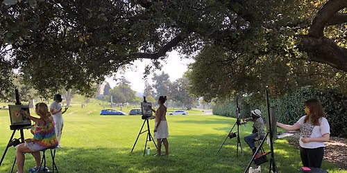 Oil Painting Workshop at Forest Lawn Memorial Park in Glendale's Adams Hill