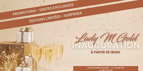 Inauguration \u2013 Institut Lady M Gold \u00e0 La Calmette