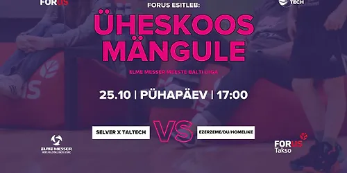 ÜHESKOOS MÄNGULE Selver x TalTech vs EzerzemeDUHomelike
