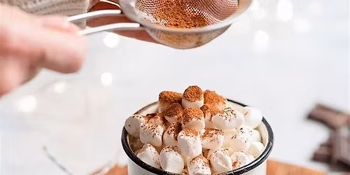 Taller de chocolate a la taza con churros + showcooking + pack de regalo