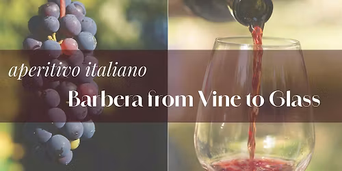 Aperitivo Italiano: Barbera from Vine to Glass