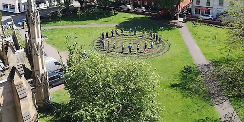 COMMUNITY GARDENING at Leamington's Living Labyrinth, All Saints' Churchyar