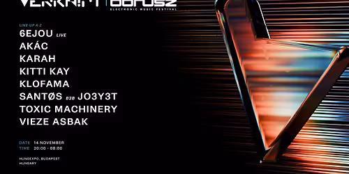 Verknipt X B\u00d3NUSZ Festival - Budapest - 14 November