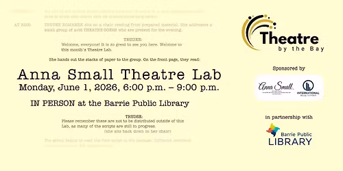Anna Small Theatre Lab \u2014 June Lab