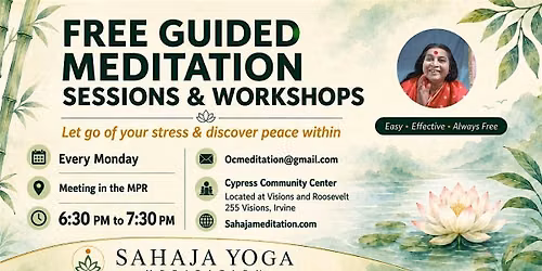Free Guided Meditation Sessions & Workshops in Irvine, CA