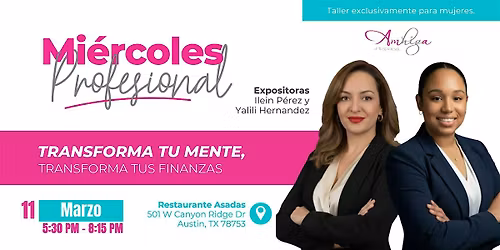 Mi\u00e9rcoles Profesional | Transforma tu mente, transforma tus finanzas
