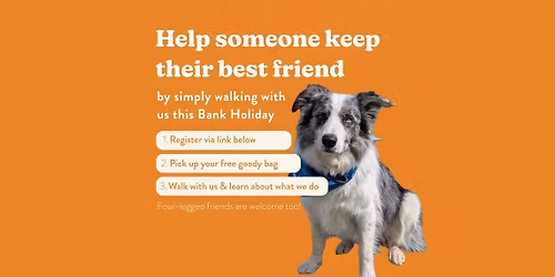 Animal lovers walk together on Bank Holiday Monday [free to attend]