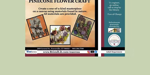 Ladies Night: Pinecone Flower Craft