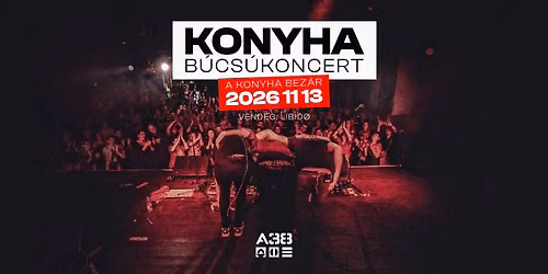 Konyha b\u00facs\u00fakoncert - a Konyha bez\u00e1r. \/\/ el\u0151zenekar: Libid\u00f8  2026.11.13. \/\/ A38 Haj\u00f3