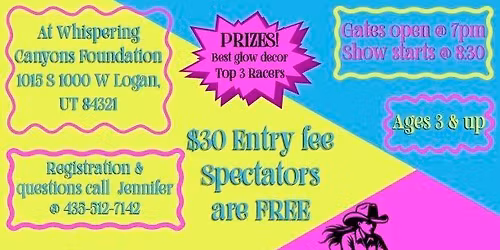 Glow in the dark Barrel race