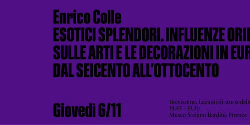 BREVISSIME: Enrico Colle: ESOTICI SPLENDORI