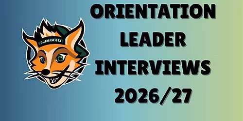 Orientation Leader Interview - Slot 3 (In-Person)
