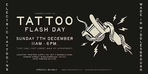 TATTOO FLASH + LAUNCH DAY - THIRTEEN SUPPLY CO