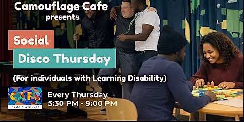Social Disco for Adults with Learning Disabilities(18+)- Fun, Music & Games