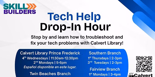 Tech Help Drop-in Hour (PF) - Skillbuilders presents