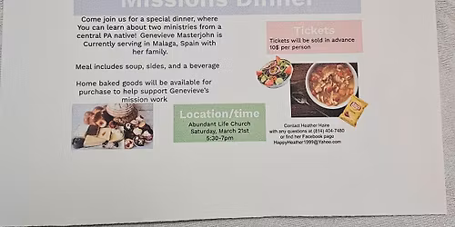 Soup, Salad and Sweets with a Speaker