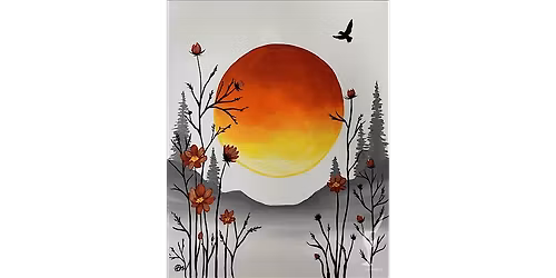 Petals Glow Sunset Edge - Paint and Sip in Houston | Classpop!\u2122