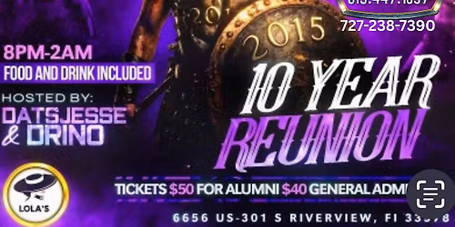 Spoto High Class of 2015- 10 Year Reunion