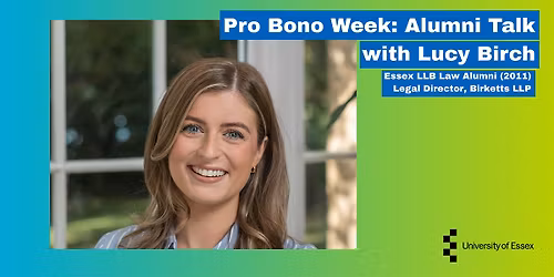 Pro Bono Week: Alumni Talk with Lucy Birch