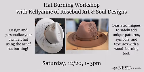 Hat Burning Workshop \u2013 Where Art Meets Fire!