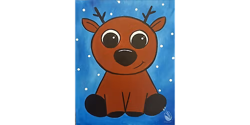 Adorable Baby Reindeer - Paint and Sip in Austin | Classpop!\u2122