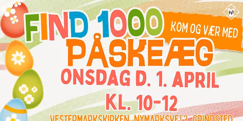 Find 1000 p\u00e5ske\u00e6g