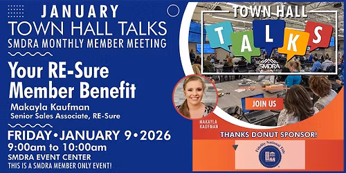 January Town Hall Talk Member Meeting: Your RE-Sure Member Benefit