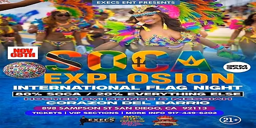 SOCA EXPLOSION  - INTERNATIONAL FLAG NIGHT