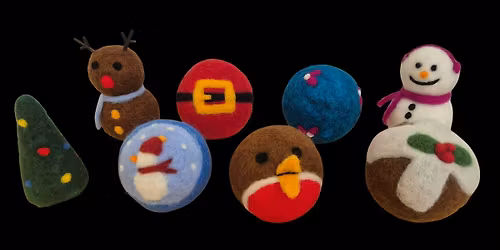 Needle Felted Christmas Decorations - Charlotte's Crafty Corner (morning)