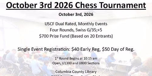 October '26 - Chess League \/ Tournament