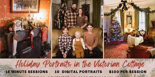 Holiday Portraits in the Victorian Cottage