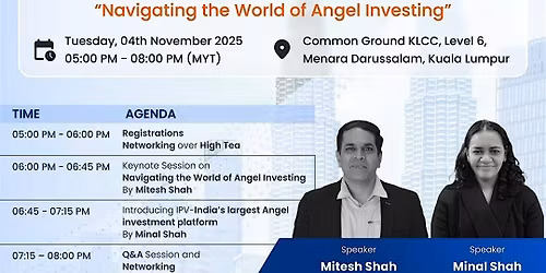 IPV Malaysia Connect - Navigating the World of Angel Investing