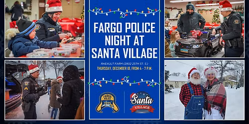 Fargo Police Night at Santa Village