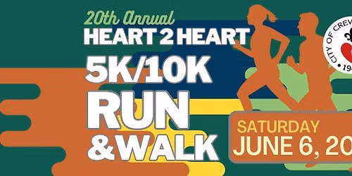 20th Annual Heart to Heart 5k\/10k Run & Walk