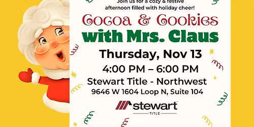 Cocoa & Cookies with Mrs. Claus