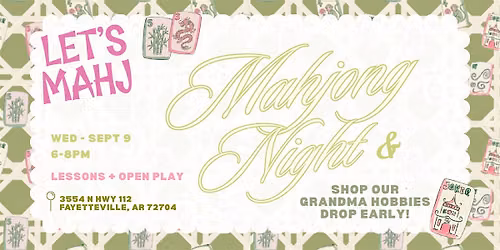 Mahjong Night & Grandma Hobbies Launch Party at KenzKustomz