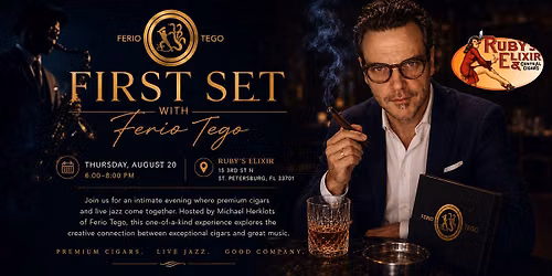 An intimate night with Ferio Tego where live Jazz and cigars come together.