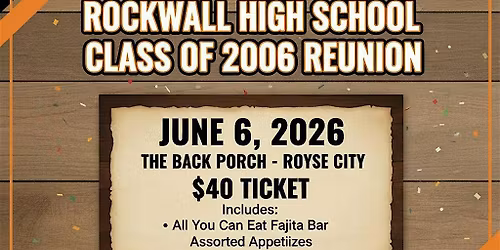Rockwall High School 20year Reunion