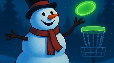 Frosty the Glowman - A GLOW Disc Golf Experience