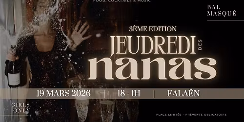 JEUDREDI DES NANAS - 3\u00e8me \u00e9dition